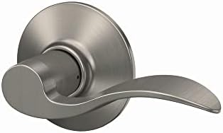 Enhance Home Security with Schlage F10 V Acc 619 Passage Locks - Pack of 4 in Satin Nickel