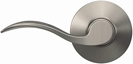 Enhance Home Security with Schlage F10 V Acc 619 Passage Locks - Pack of 4 in Satin Nickel