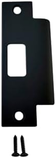 QCAA Stainless Steel Deadbolt Lock Plate Matte Black