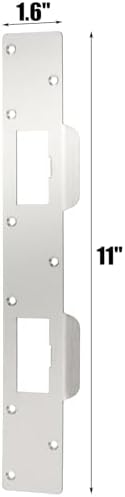 2-Pack Metal Door Strike Plates