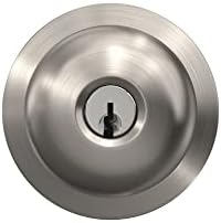 SCHLAGE F51A PLY Door knob with Keyed Entry Satin Nickel