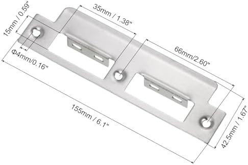 Durability and Style - Essential Door Strike Plate for Home Business Use