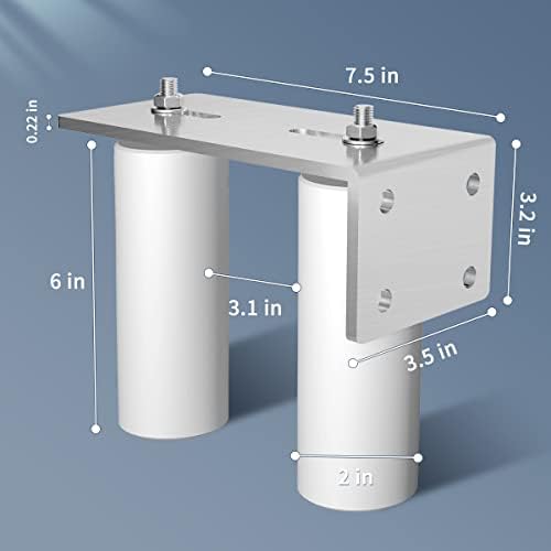 JUGREAT 2-Pack Stainless Steel Slide Gate Roller Guide