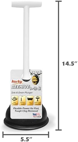 The Korky Beehive Mini Sink and Drain Plunger