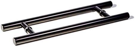 48 Inch Matte Black Door Handles Front Back Push Pull