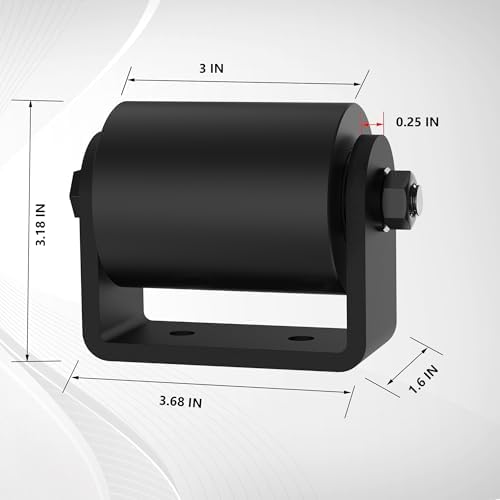 Sdstone 2Pack Slide Gate Guide Roller with C Post Welded Bracket