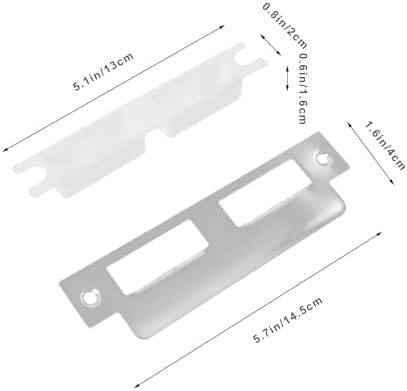 DOITOOL 5-Piece Door Strike Plate Kit