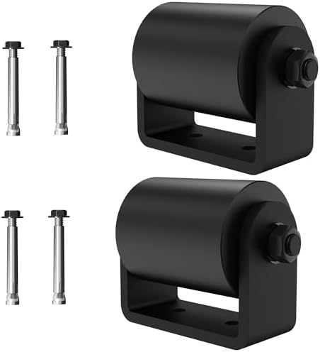 Sdstone 2Pack Slide Gate Guide Roller with C Post Welded Bracket