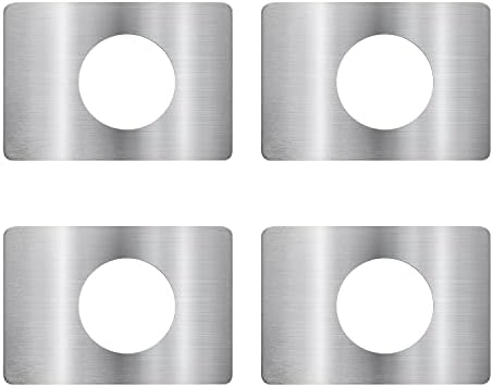 Sturdy Door Knob Plate Set Edge-Polished Design