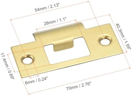 UXCell Door Strike Plate Set