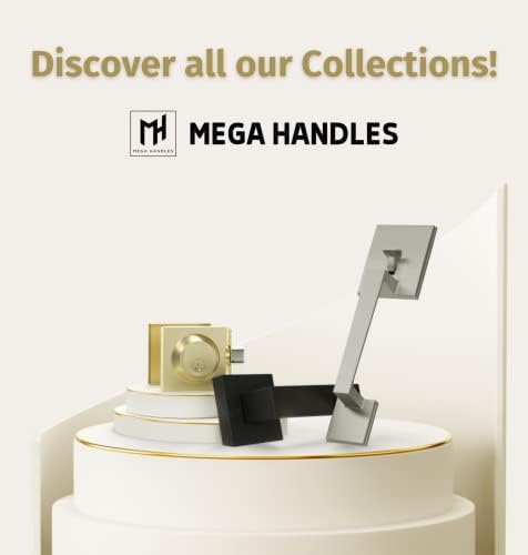 Robell Door Handle Set Secured by SATIN BRASS