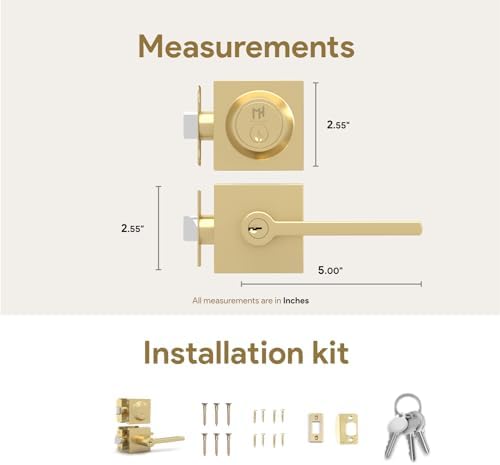 Upgrade Your Door Security with Mega Handles - Entry Lever Door Handle and Key Combo