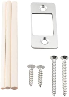 Secure Your Door 2-Piece Stainless Steel Latch Restainers Fix Deadlocks Instantly