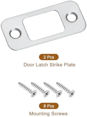 2-Piece Stainless Steel Door Strike Plate