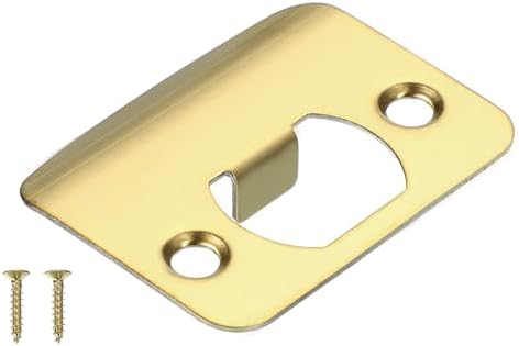 PATIKIL Gold Door Strike Plate 2-14 x 1-34