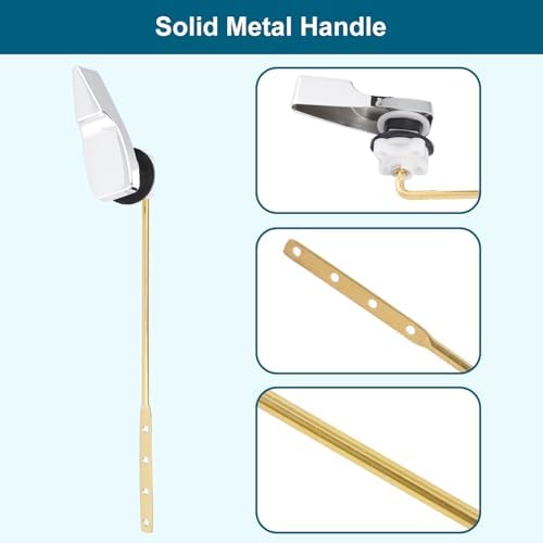 Hygie Rinse Front Mount Metal Toilet Handle Kit for American Standard Tanks