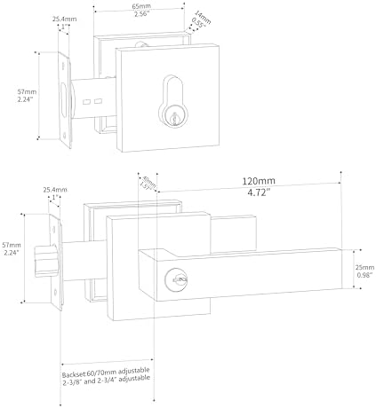 Durable Door Lever Set for Secure Entry
