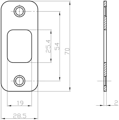 High-Quality Door Strike Plate with Dust Box