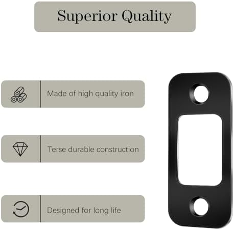 2-Piece Door Strike Plate Set
