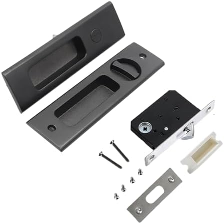 Hoconnie 63 Privacy Pocket Door Lock with Anti-Corrosion Matte Black