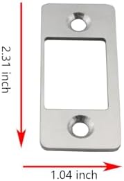 Secure Your Door 2-Piece Stainless Steel Latch Restainers Fix Deadlocks Instantly