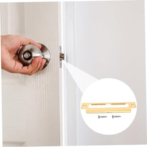 Artibetter Stainless Steel Deadbolt Strike Plate Hole Filler