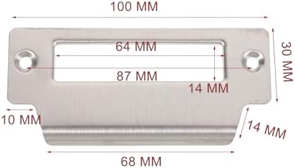 DOITOOL 5Pcs Universal Door Strike Plate 39in 10cm
