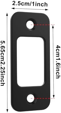 Shield Door Locks 4-Piece Set Round Corner Black Strong Reliable Door Lock Repairs