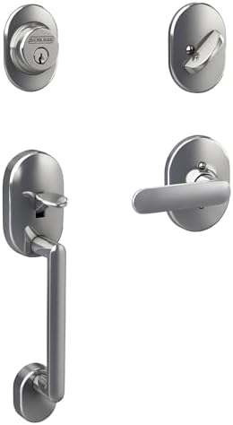 Schlage F60 RMN 625 DAV Remsen Front Entry Door Handleset with Deadbolt