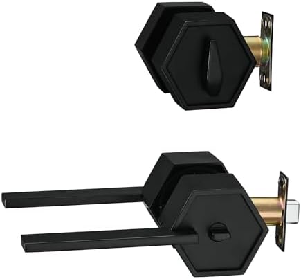 Berlin Modisch Zero Gravity Door Lever Handle Set with Deadbolt 1