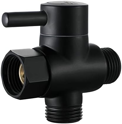 3-Way Brass Diverter Valve Matte Black