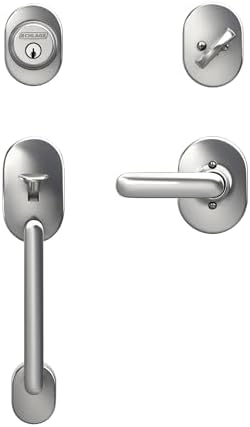 Schlage F60 RMN 625 DAV Remsen Front Entry Door Handleset with Deadbolt