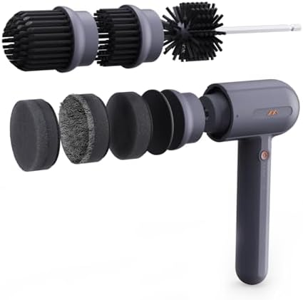 Portable Electric Scrubber 3 Speed Heads for Deep Cleaning