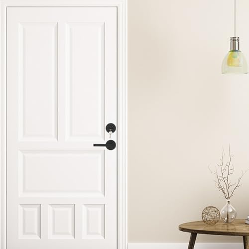 Haidms Black Exterior Door Lock Set with Deadbolt Matte Black