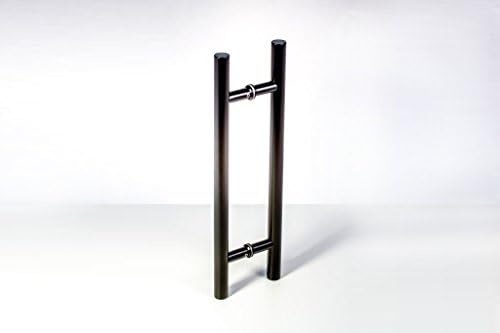48 Inch Matte Black Door Handles Front Back Push Pull