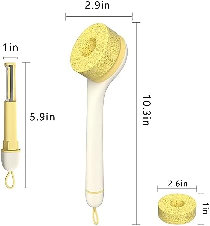 Eco-Friendly Vegetable Cleaner Brush 2-in-1 Kitchen Tool