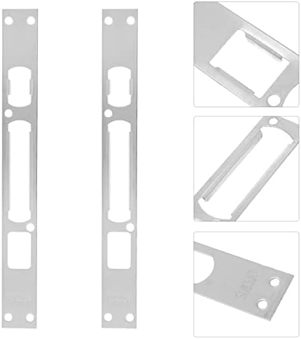2PK Stainless Steel Door Strike Plate Adjustable Bracket