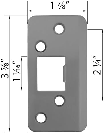 Jamb Saver Strike Plate - Durable Solution for Home Car