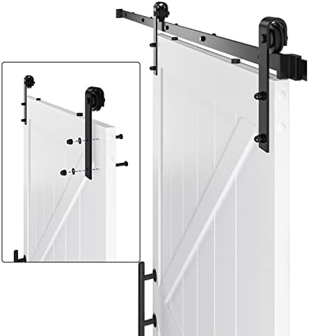 40x84-Inch Solid Barn Door with Water-Resistant PVC Surface