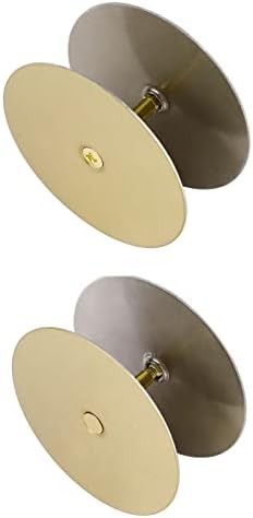 2 Pack Door Hole Cover Plate Satin Brushed Brass