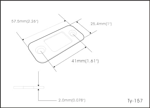 Solid Brass Door Backplate - Matte Black