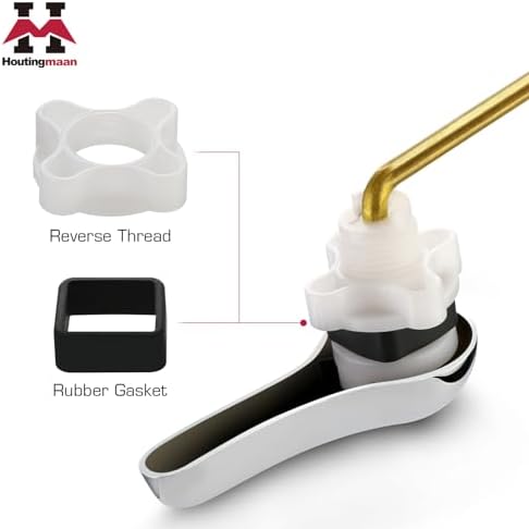 Hotingmaans Ace Toilet Flush Lever Kit Universal Front Mount Replacement Handle Chain