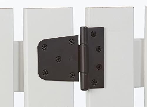 Matte Black 3-in Gate Hinge Extra Heavy
