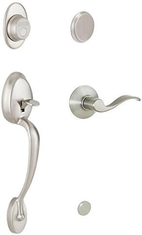 Stylish Left-Handed Kathleen Handleset with Satin Nickel Finish