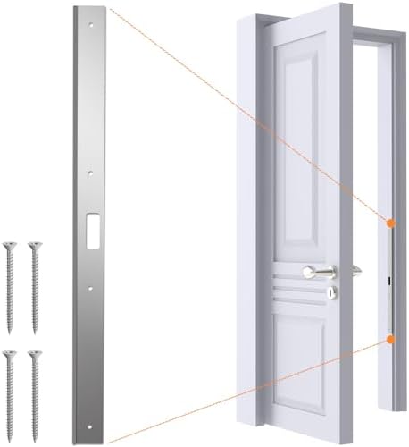 Secure Interior Door Repair Kit with 24 Extended Strike Plate