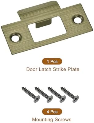 Uxcell Door Strike Plate 70mm x 403mm Stainless Steel Replacement