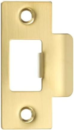 TruePLATEPATIKIL 2-34 Sant-Stainless Steel Door Lock Strike PlateInteriorExterior Door UseGold