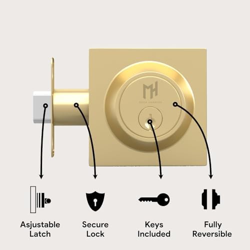 Glamor Deadbolt Lock Set for Doors