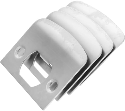 VeemoonProfessional stainless steel door strike plate kit 12 pieces