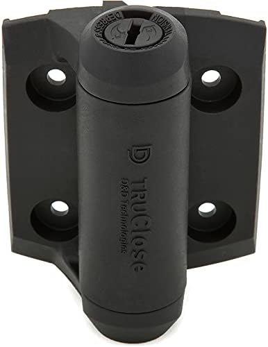 National Hardware Truclose Narrow Spring Hinges Black Polymer 2 Pack